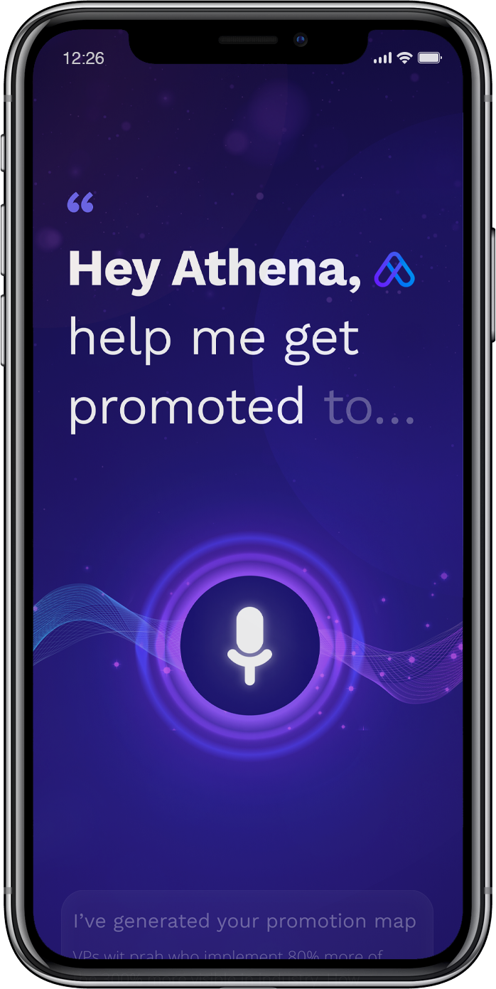 Athena AI Speaking Interface Screenshot